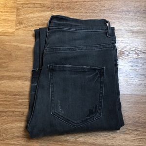 Express High waisted grey jeans